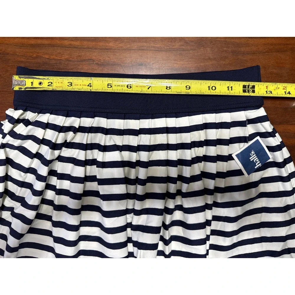 Kate Spade‎ New York Striped Mini Skirt Women's Small Blue White NWT